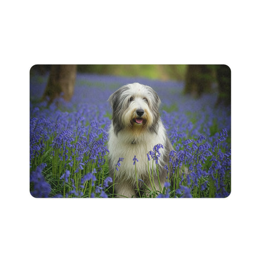 Pet Food Mat (12x18) - Bearded Collie