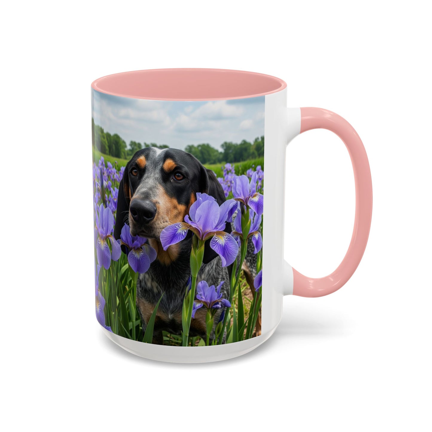 Bluetick Coonhound Accent Coffee Mug - Perfect Gift for Dog Lovers
