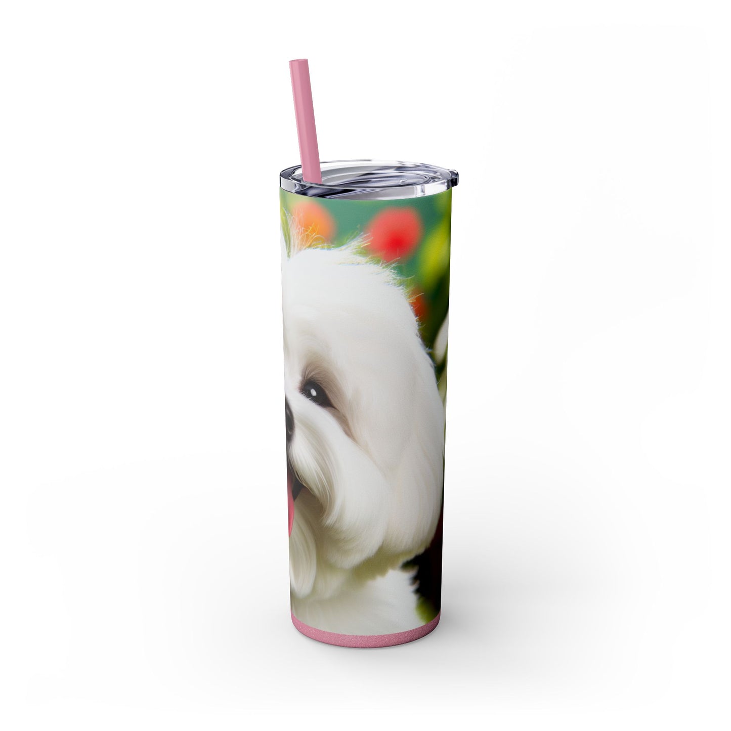 Skinny Tumbler with Straw – 20 oz Stainless Steel Cup