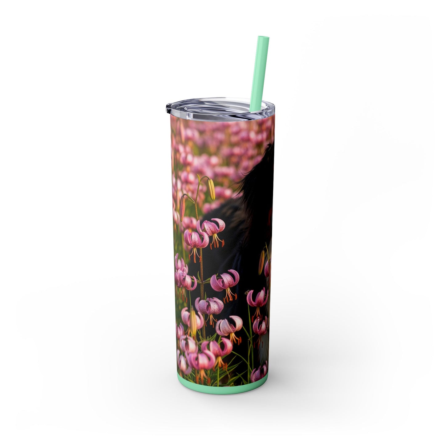 Bernese Mountain Dog Tumbler with Straw, 20oz