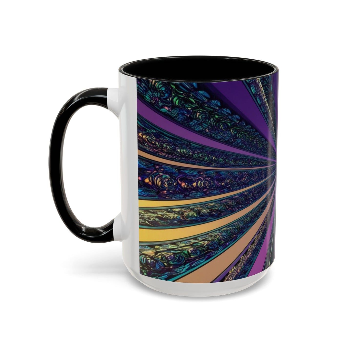 Optical Illusion Accent Mug – Ceramic Coffee Cup