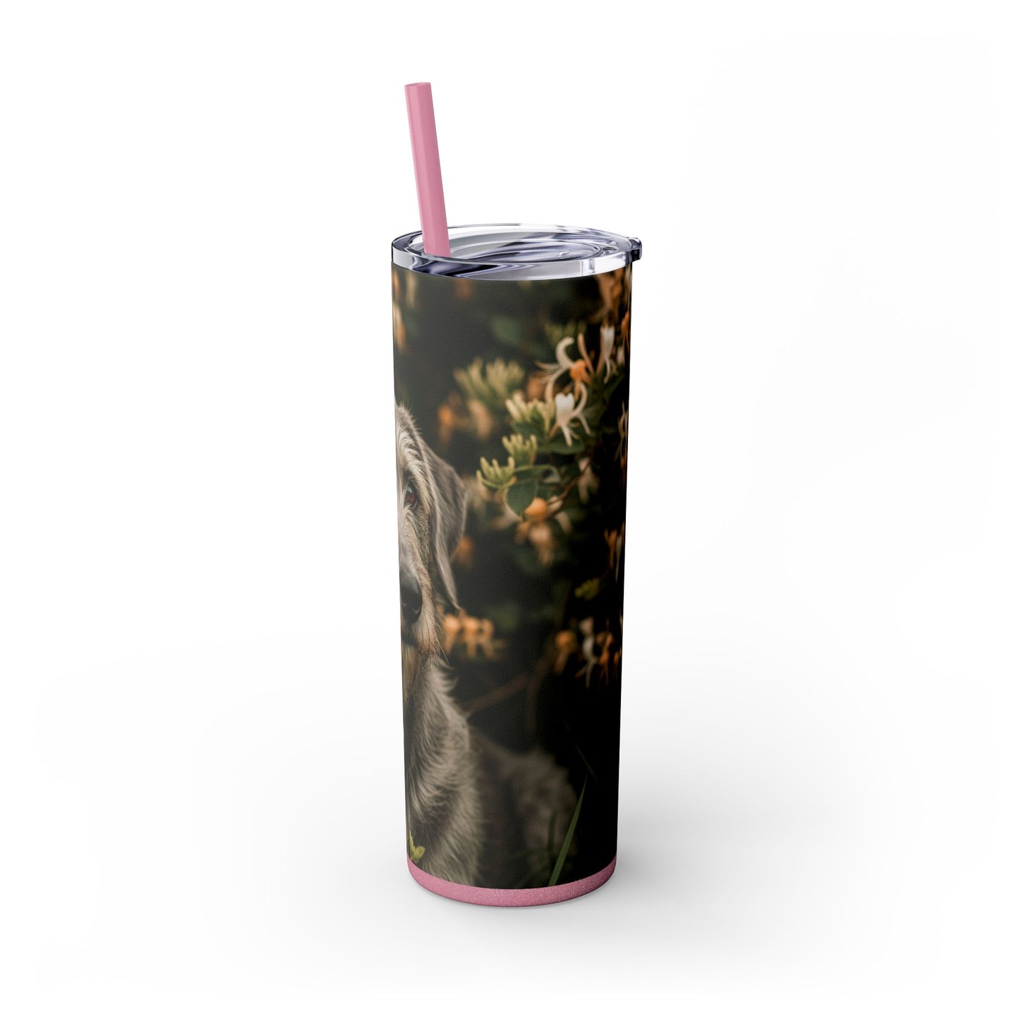 Otterhound Skinny Tumbler with Straw, 20oz