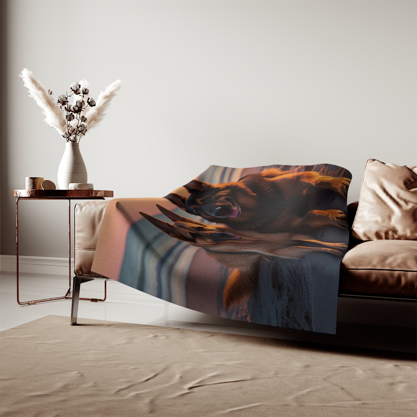 German Shepherd Love Sweatshirt Blanket