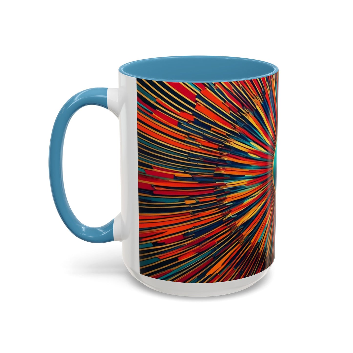 Optical Illusion Accent Mug – Ceramic Coffee Cup
