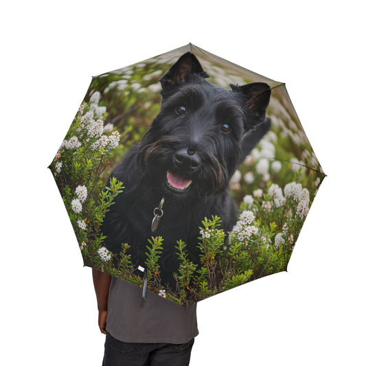 Scottish Terrier Semi-Automatic Foldable Umbrella