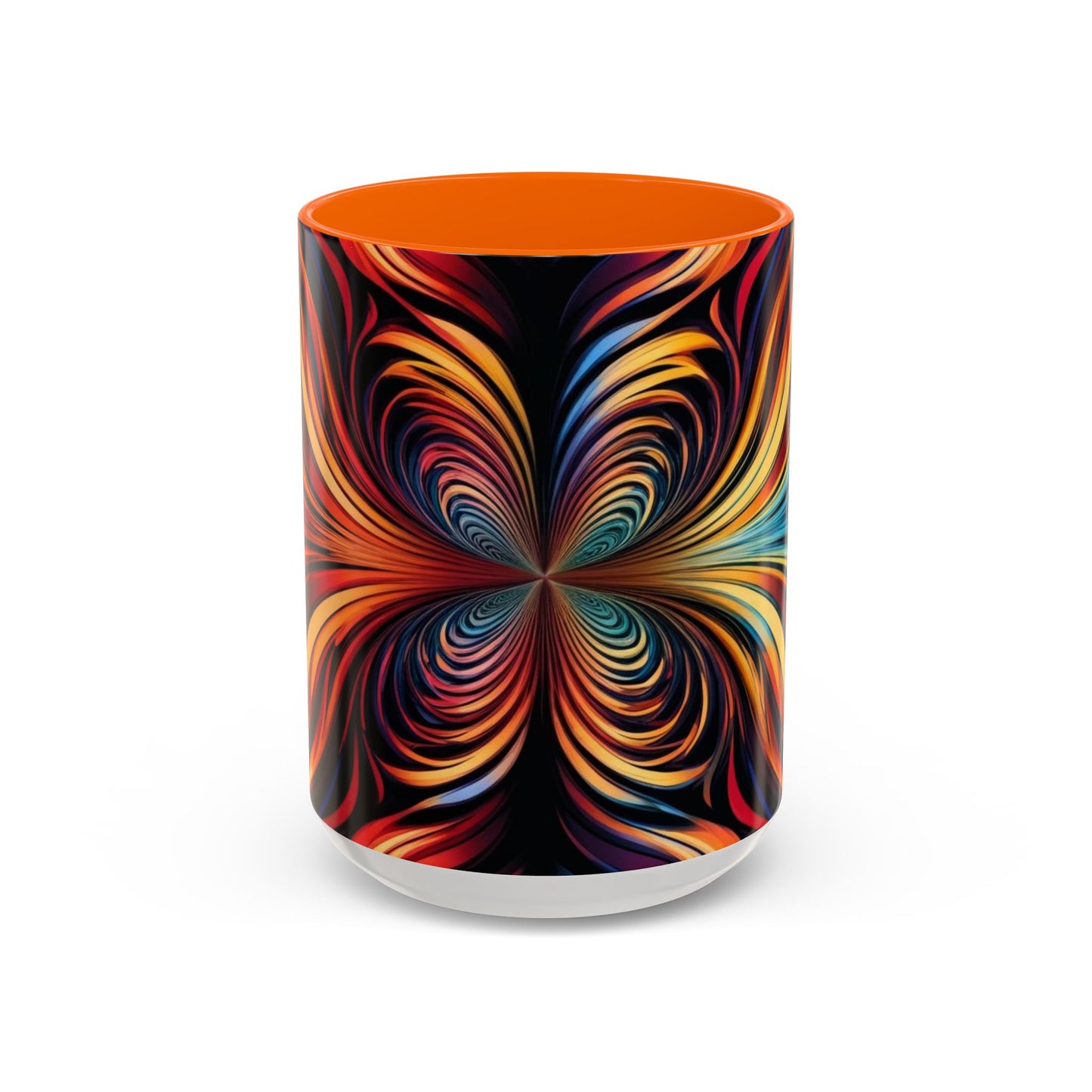 Optical Illusion Accent Mug – Ceramic Coffee Cup
