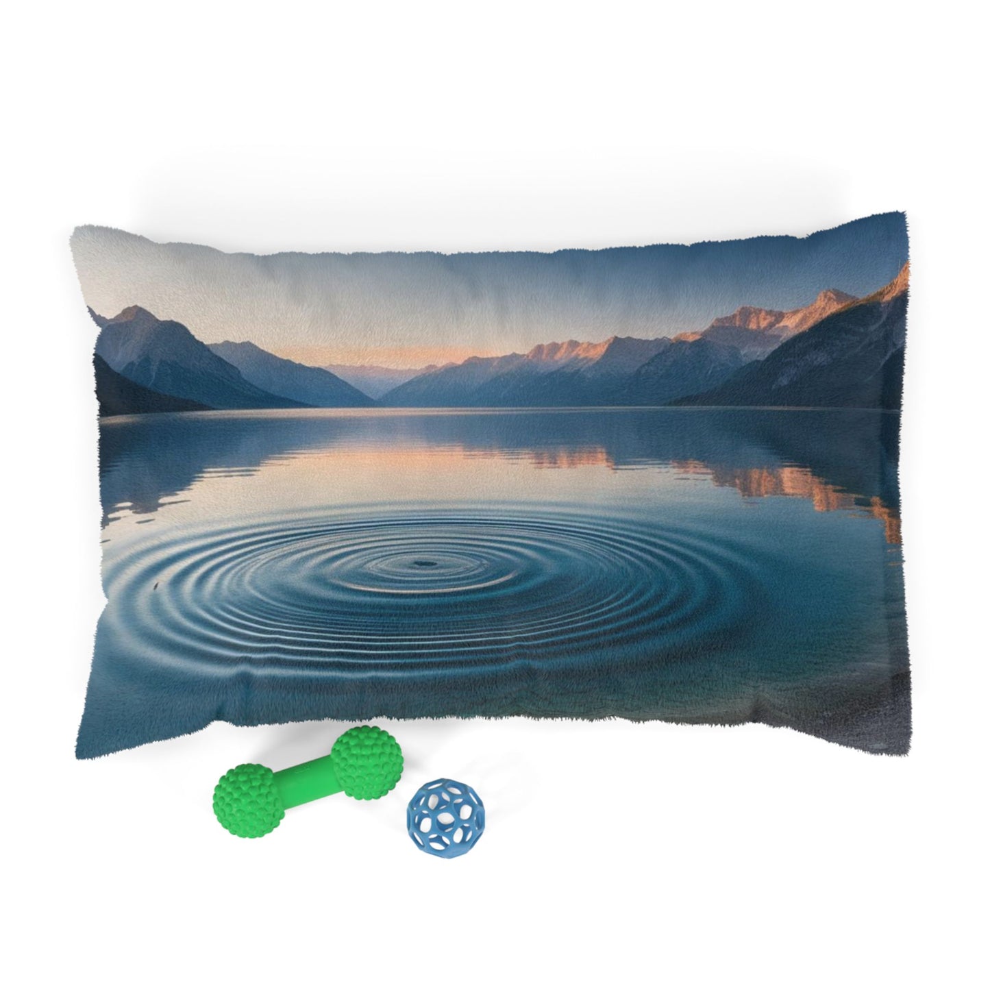 Ripple in a Mountain Lake Pet Bed