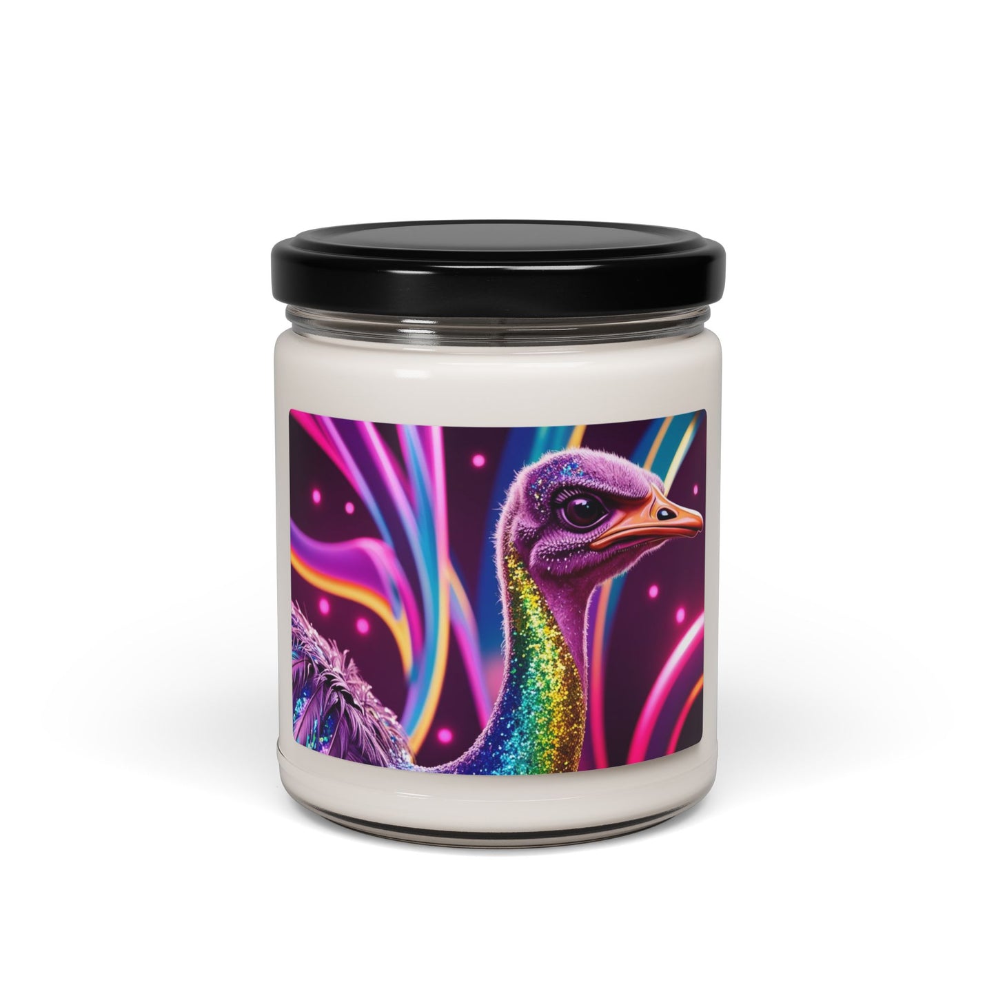 Glittery Ostrich- Scented Soy Candle, 9oz