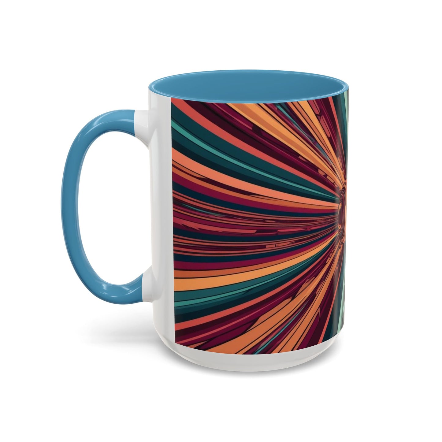 Optical Illusion Accent Mug – Ceramic Coffee Cup