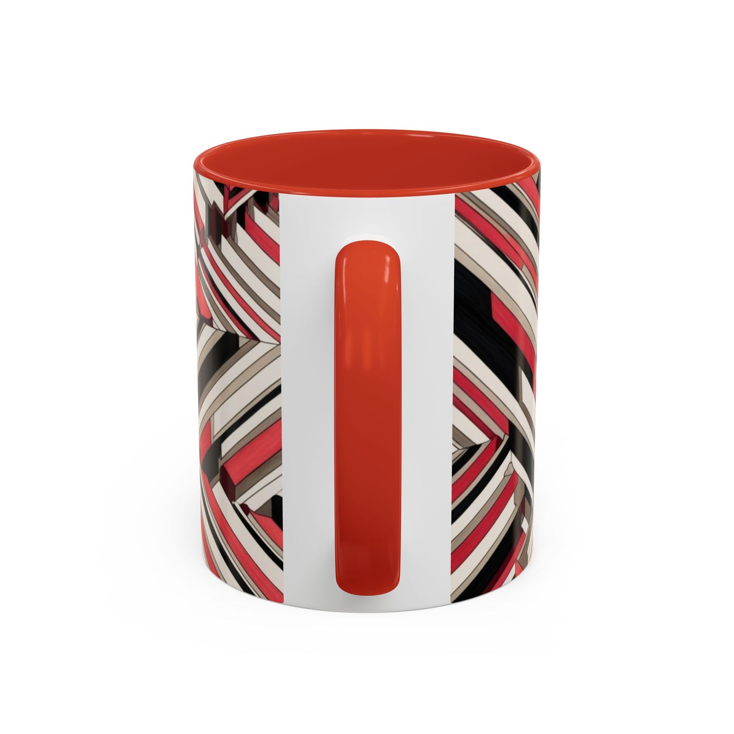 Optical Illusion Accent Mug – Ceramic Coffee Cup