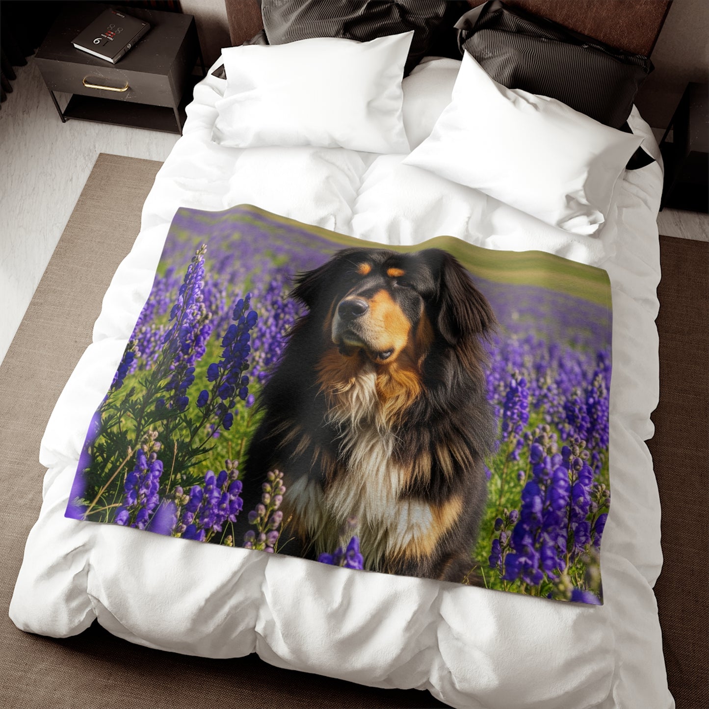 Manta tipo sudadera con diseño de perro pastor del Himalaya