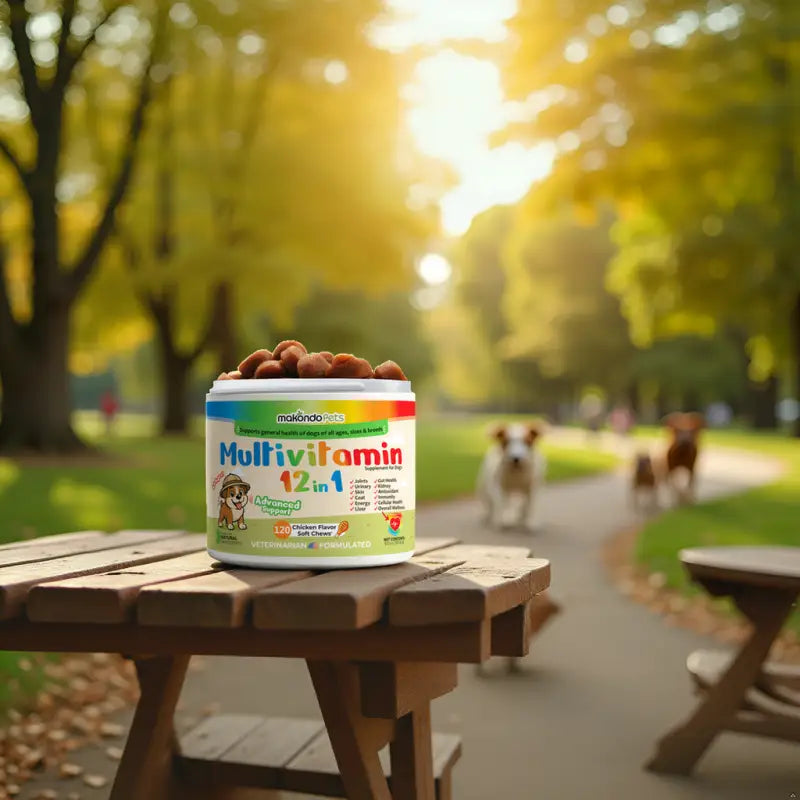 Multivitamínico 12 en 1 para perros - 120 masticables blandos