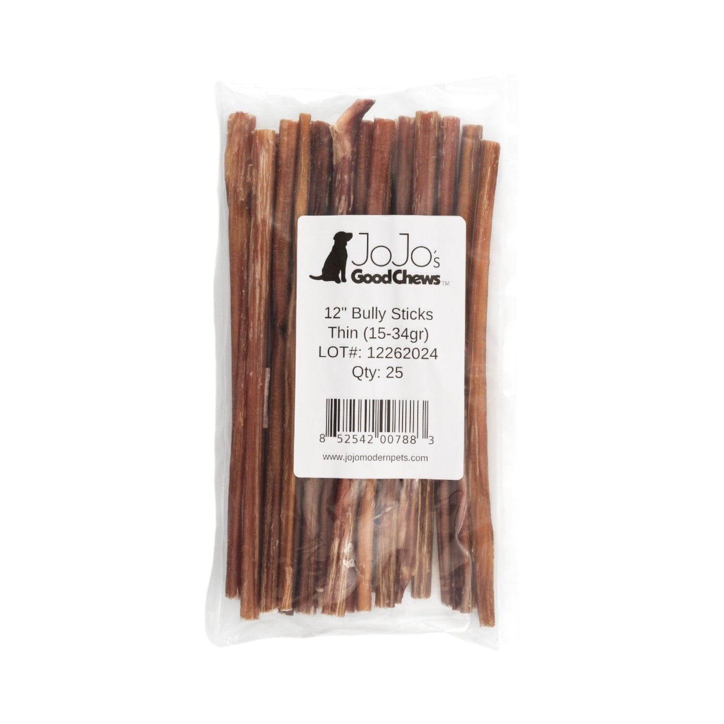 Golosinas naturales de carne de res para perros – Ricas en nutrientes y proteínas – 30 cm de grosor (25 por caja)