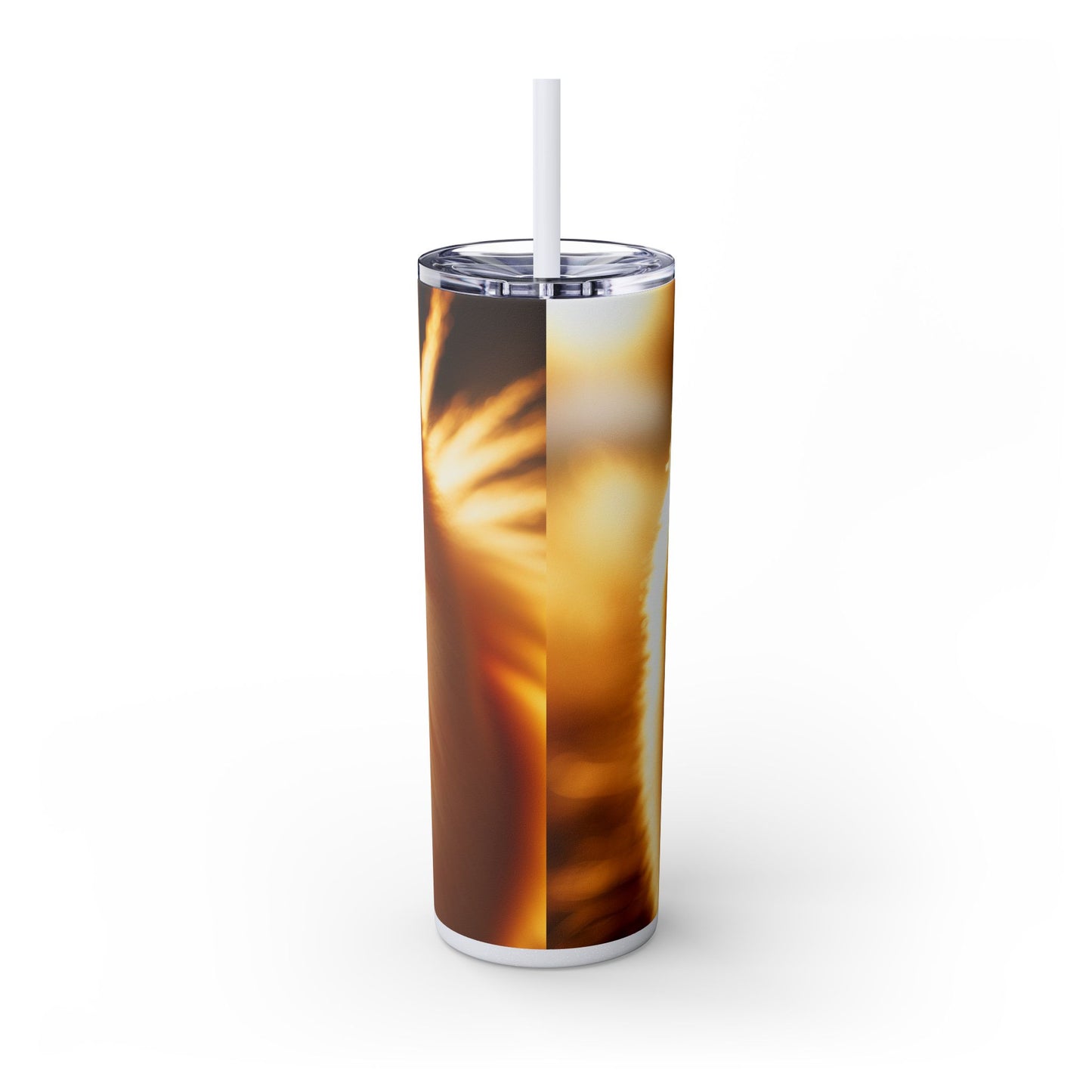 Pomeranian Skinny Tumbler with Straw, 20oz