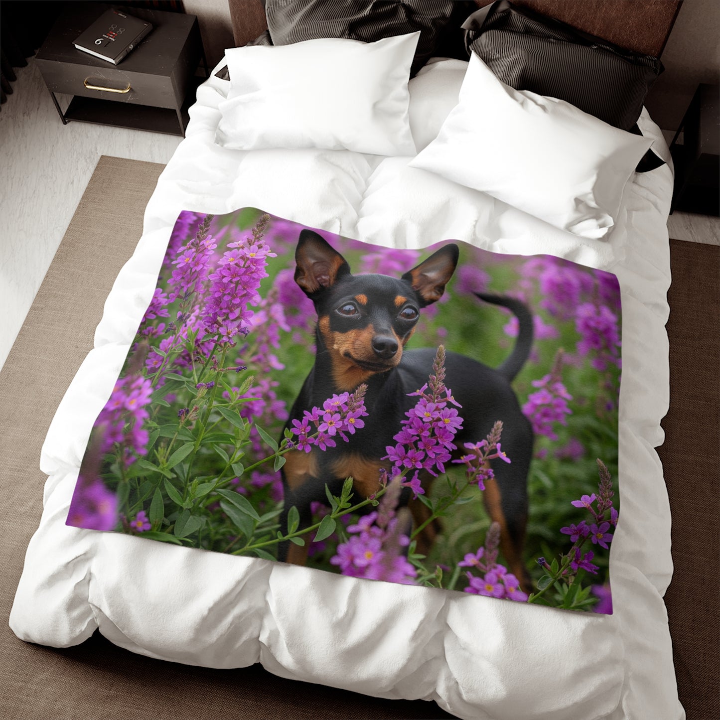 English Toy Terrier Sweatshirt Blanket