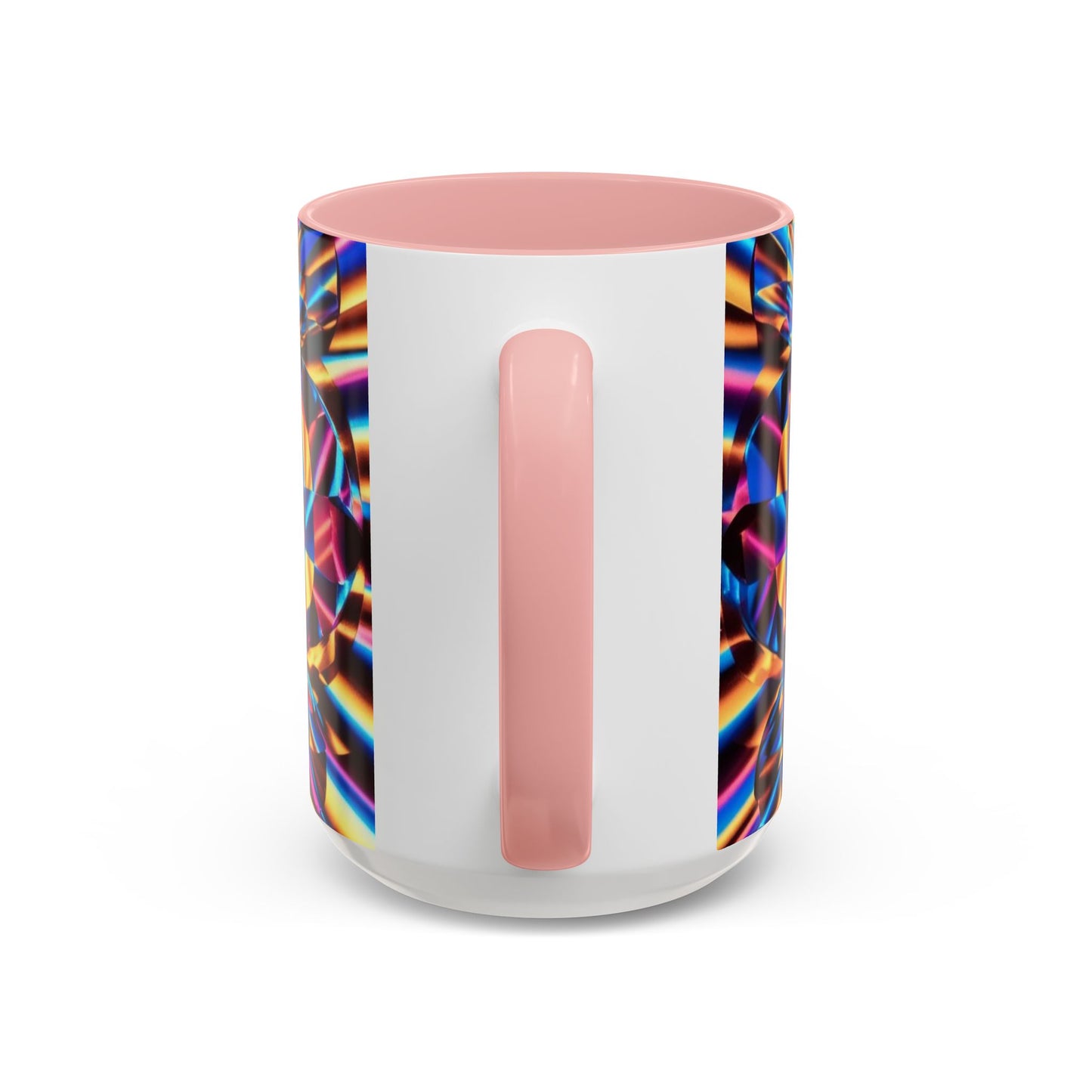 Optical Illusion Accent Mug – Ceramic Coffee Cup