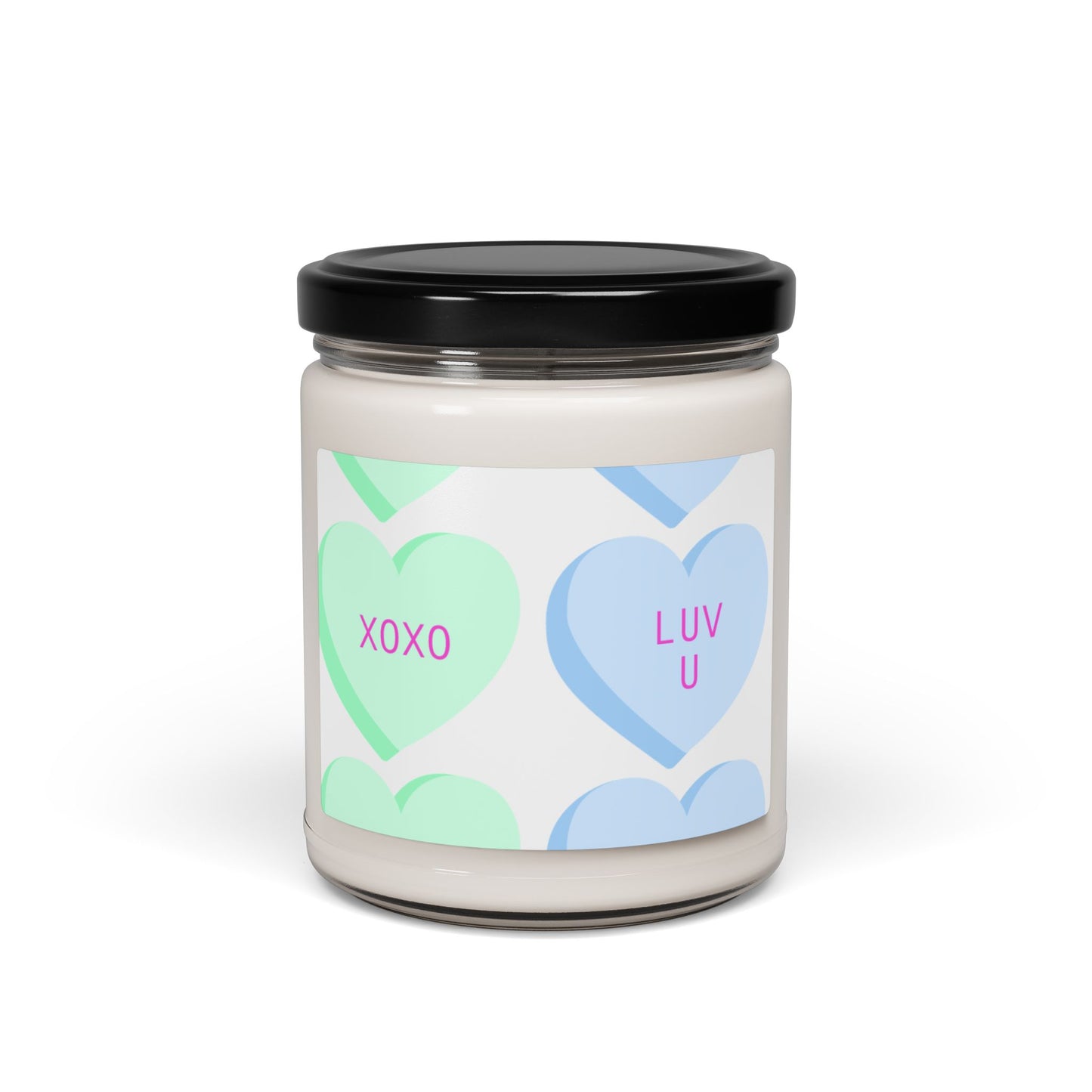 XOXO I Love You Candy Hearts- Scented Soy Candle, 9oz