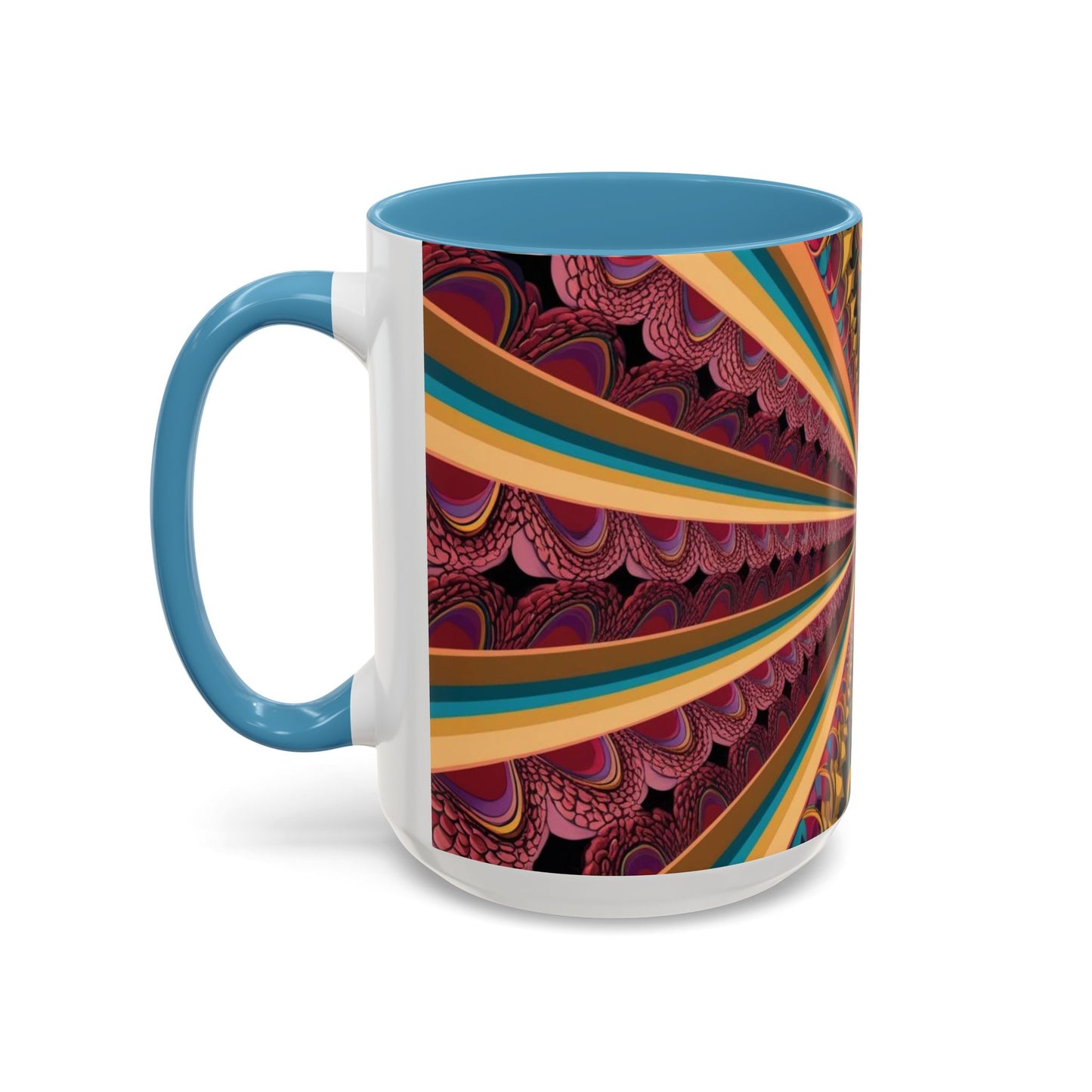 Optical Illusion Accent Mug – Ceramic Coffee Cup