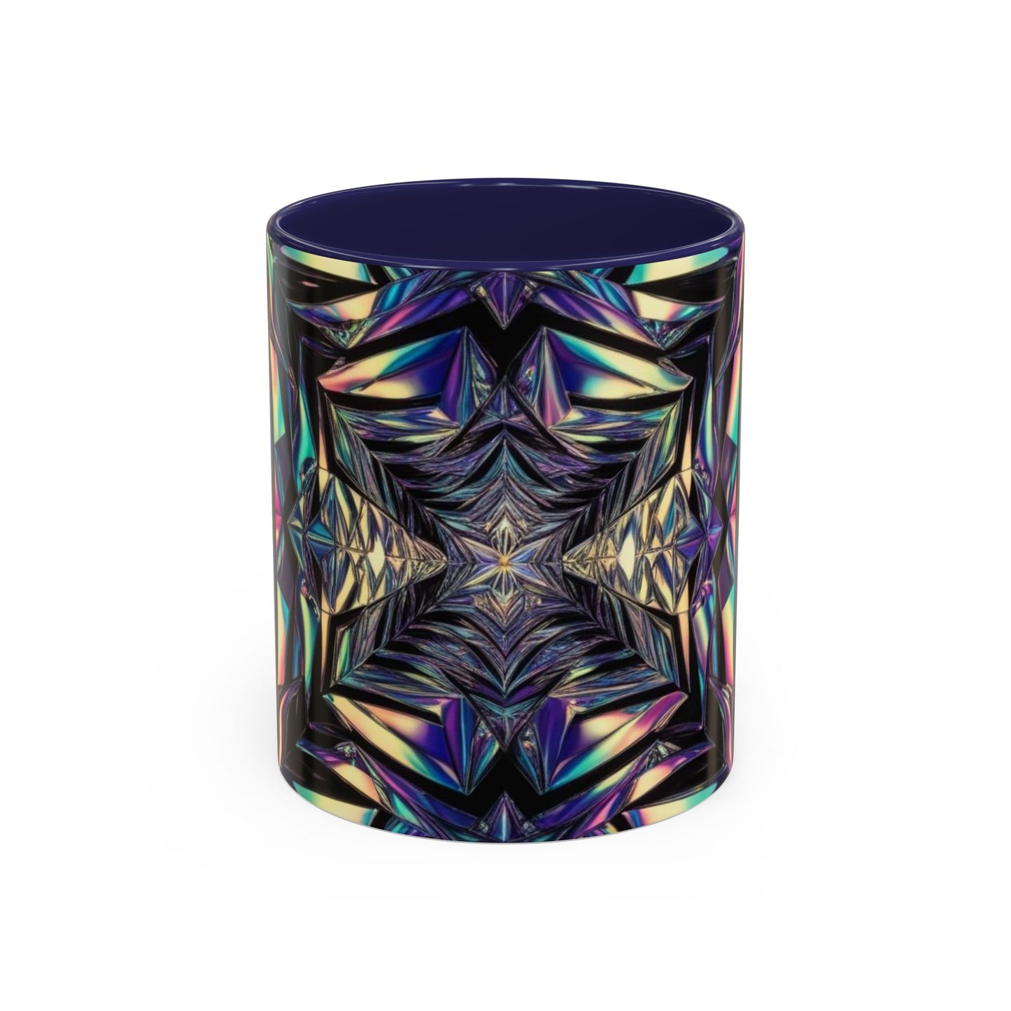 Optical Illusion Accent Mug – Ceramic Coffee Cup