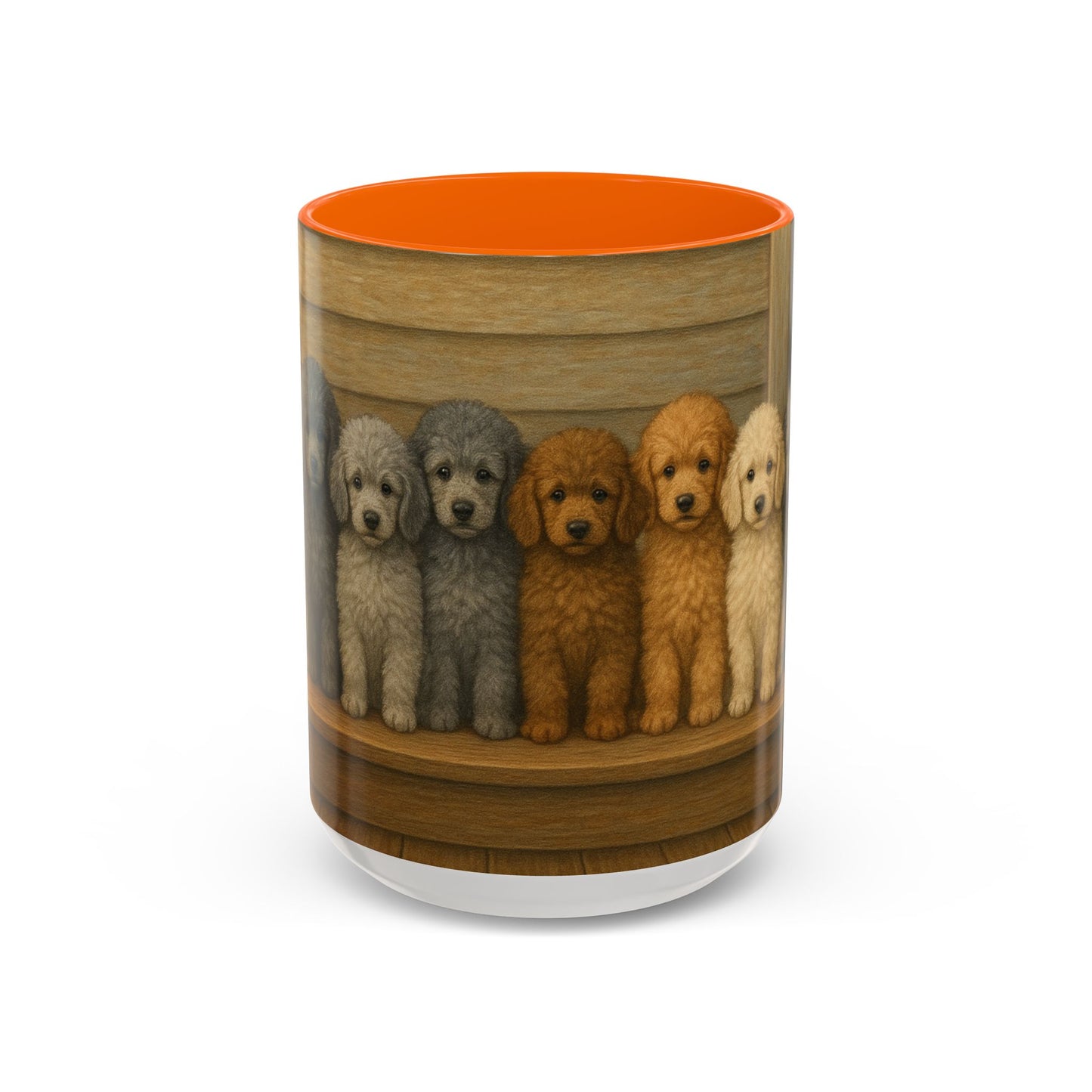 Mug à café décoratif avec motif chiots caniches - Cadeau idéal pour les amoureux des chiens