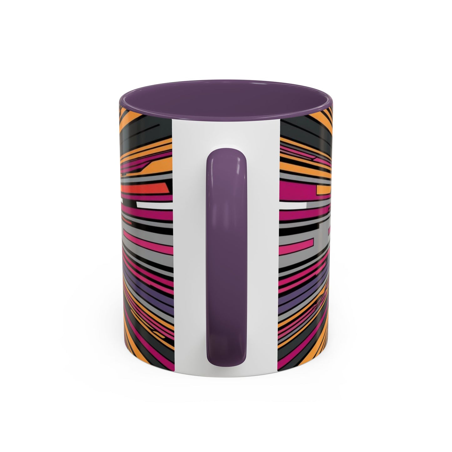 Optical Illusion Accent Mug – Ceramic Coffee Cup