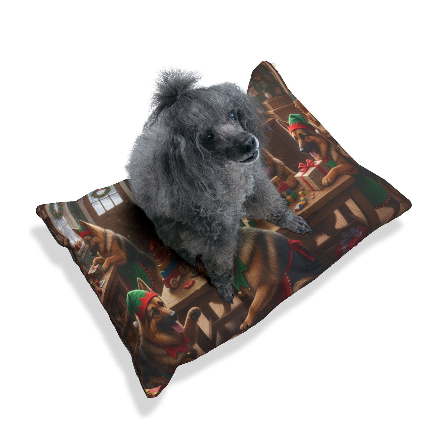 German Shepherd Holiday Workshop Pet Bed