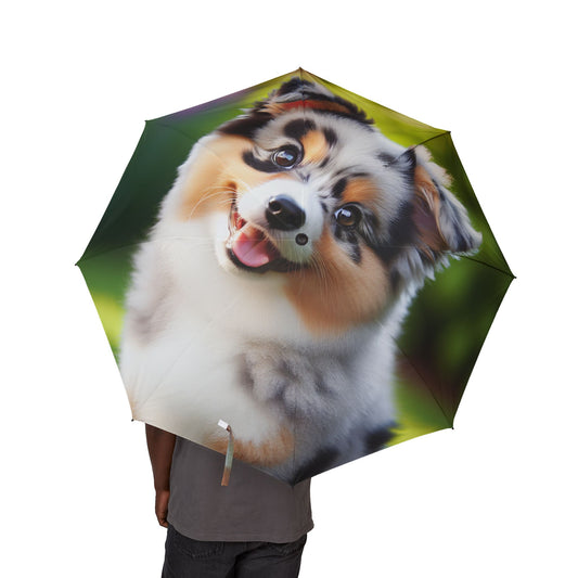 Mini Aussie Semi-Automatic Foldable Umbrella
