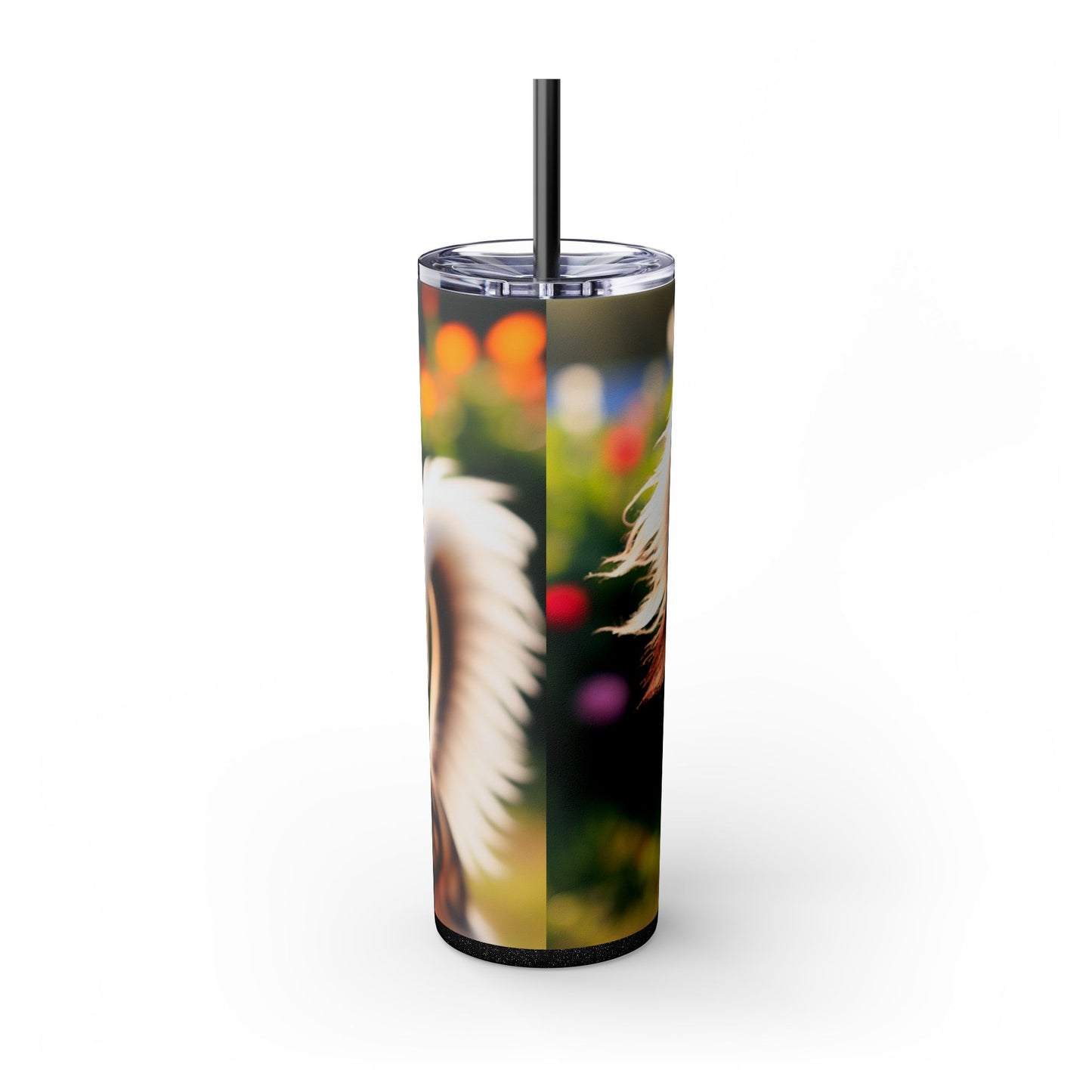 Saluki Skinny Tumbler with Straw, 20oz