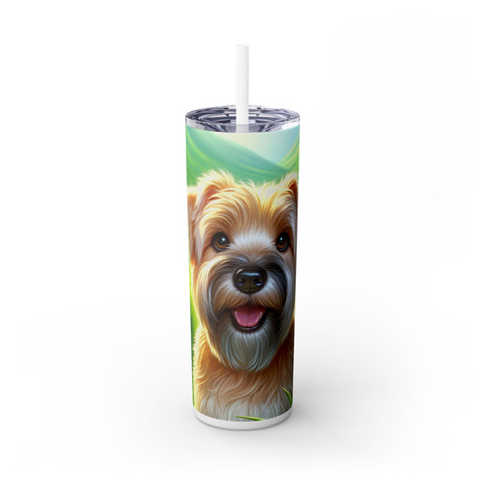 Glen of Imaal Terrier Tumbler with Straw, 20oz