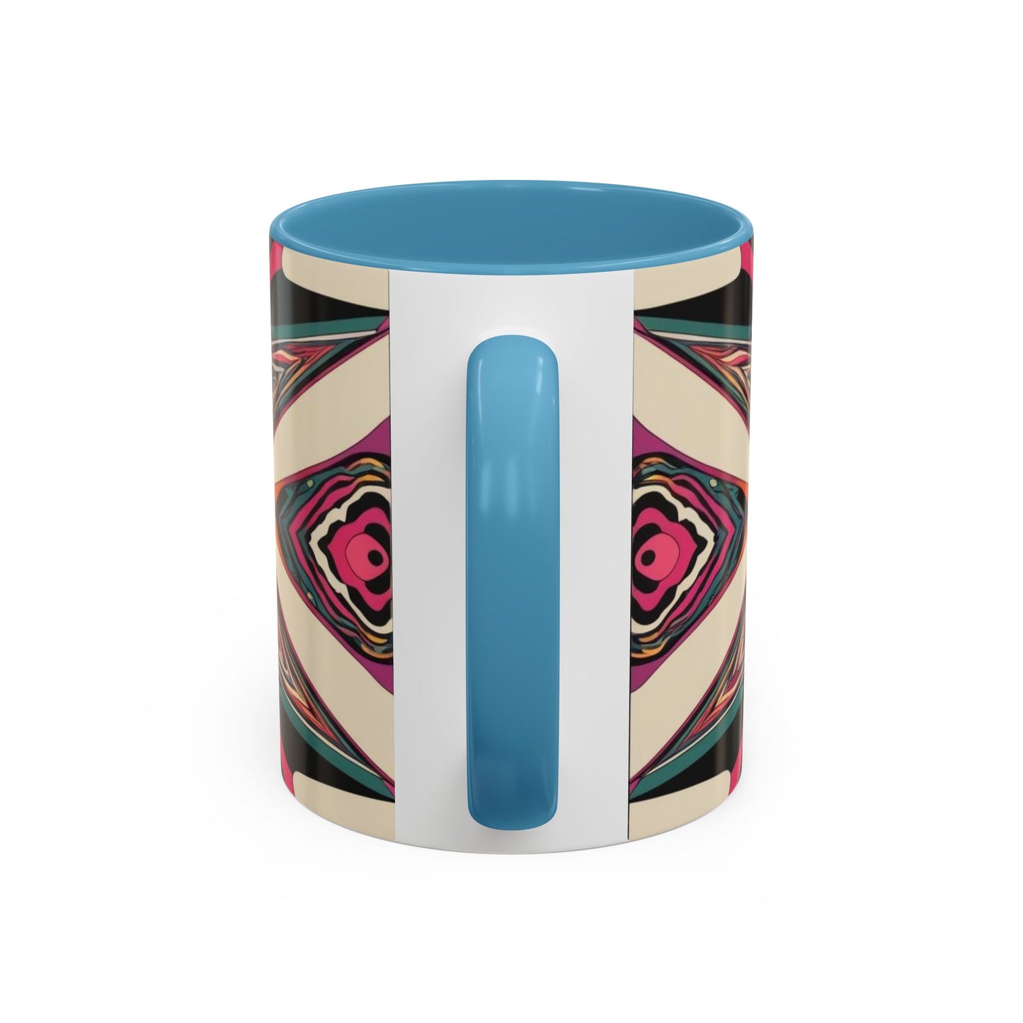 Optical Illusion Accent Mug – Ceramic Coffee Cup