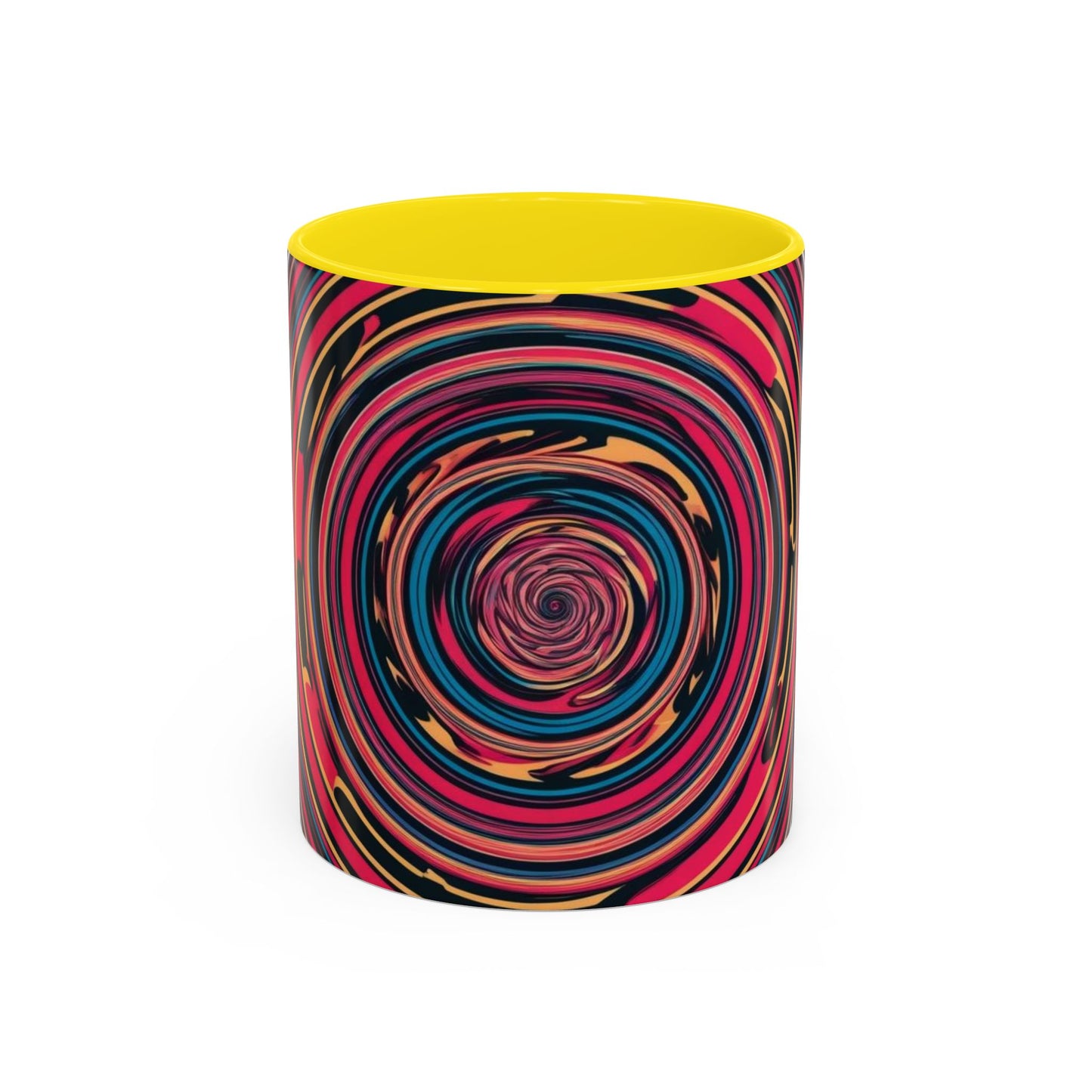 Optical Illusion Accent Mug – Ceramic Coffee Cup