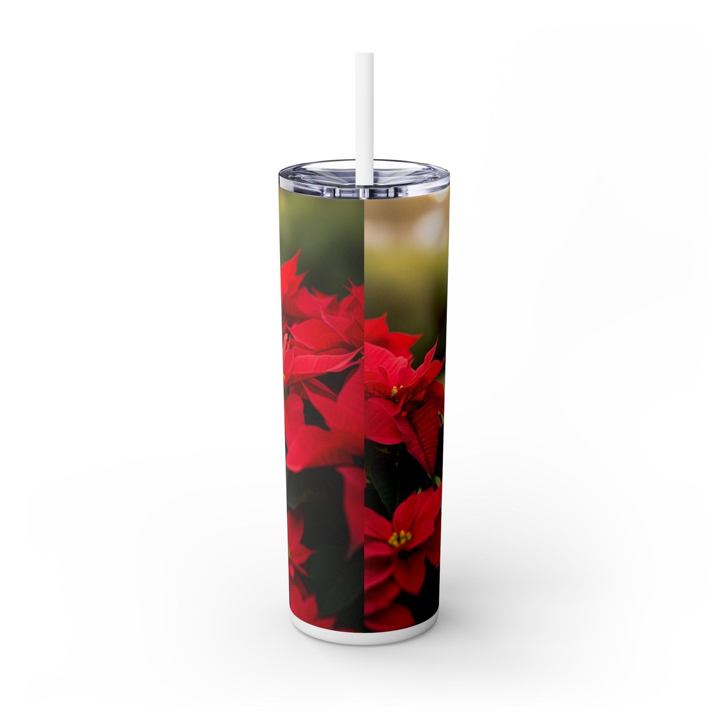 Skinny Tumbler with Straw – 20 oz Stainless Steel Cup