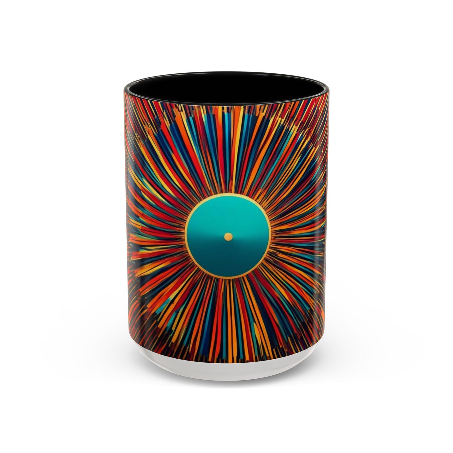 Optical Illusion Accent Mug – Ceramic Coffee Cup