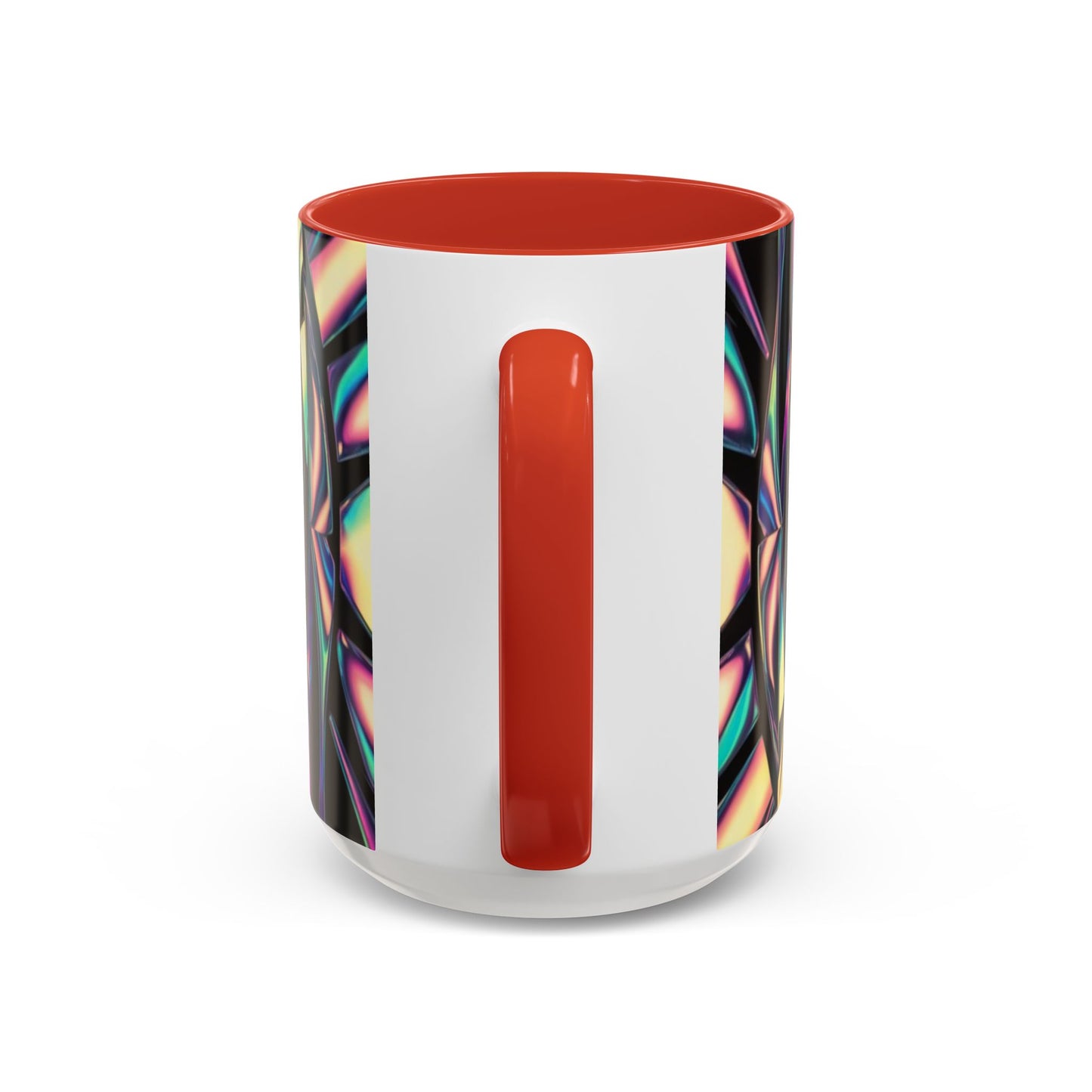 Optical Illusion Accent Mug – Ceramic Coffee Cup