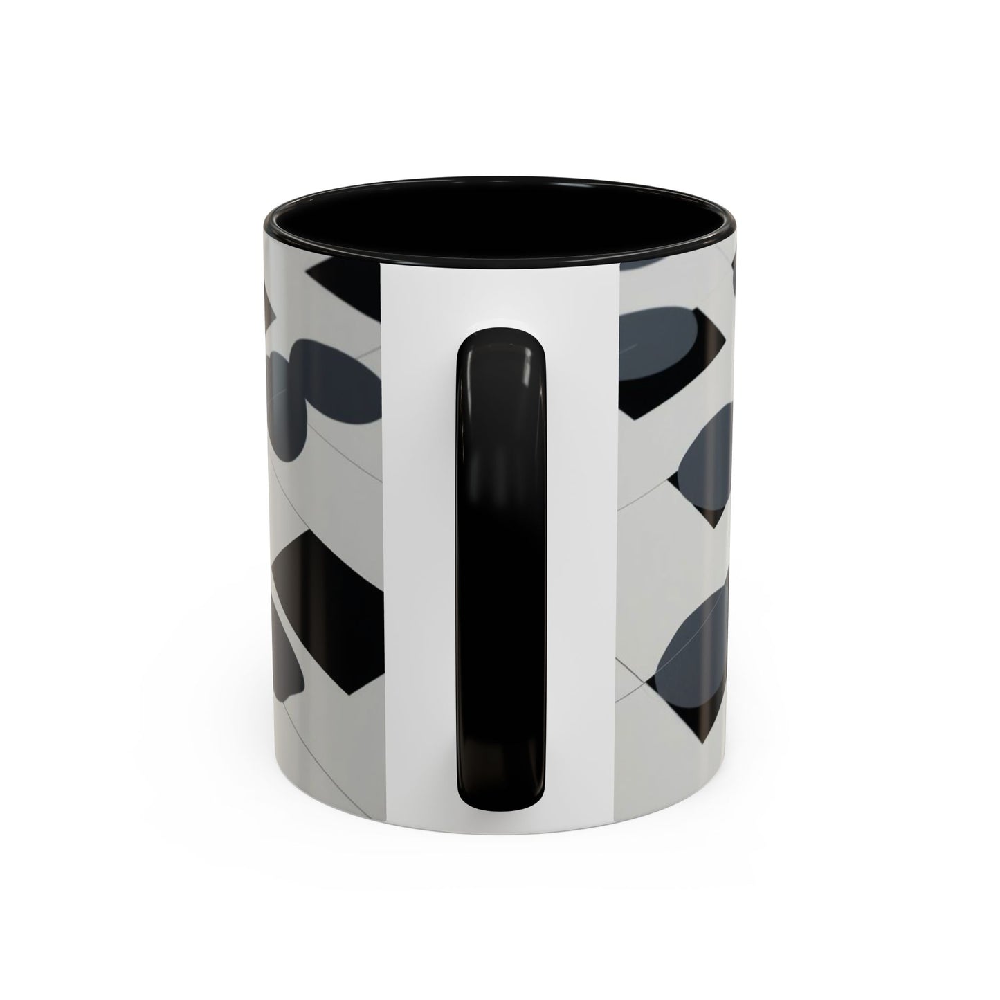 Optical Illusion Accent Mug – Ceramic Coffee Cup
