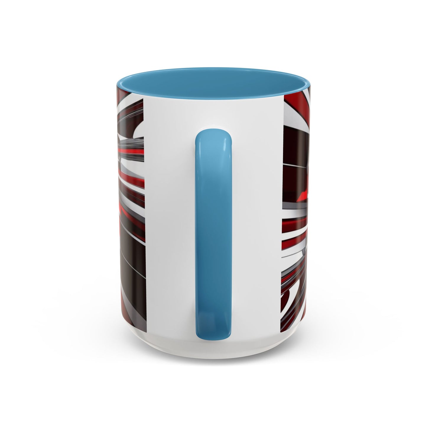 Optical Illusion Accent Mug – Ceramic Coffee Cup