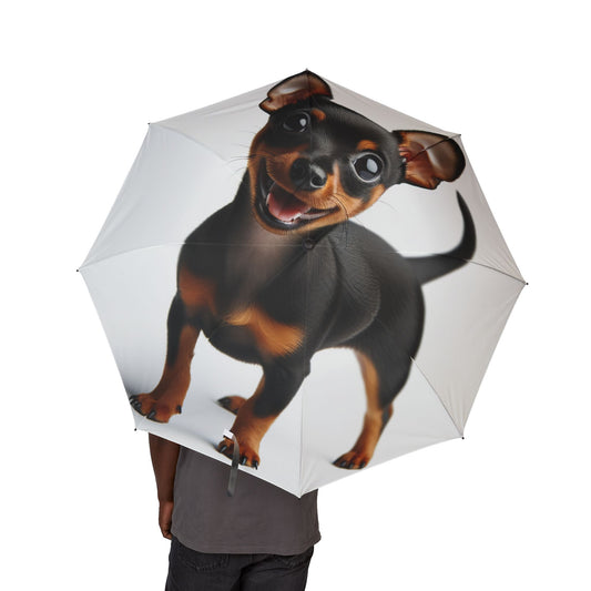 Miniature Pinscher Semi-Automatic Foldable Umbrella