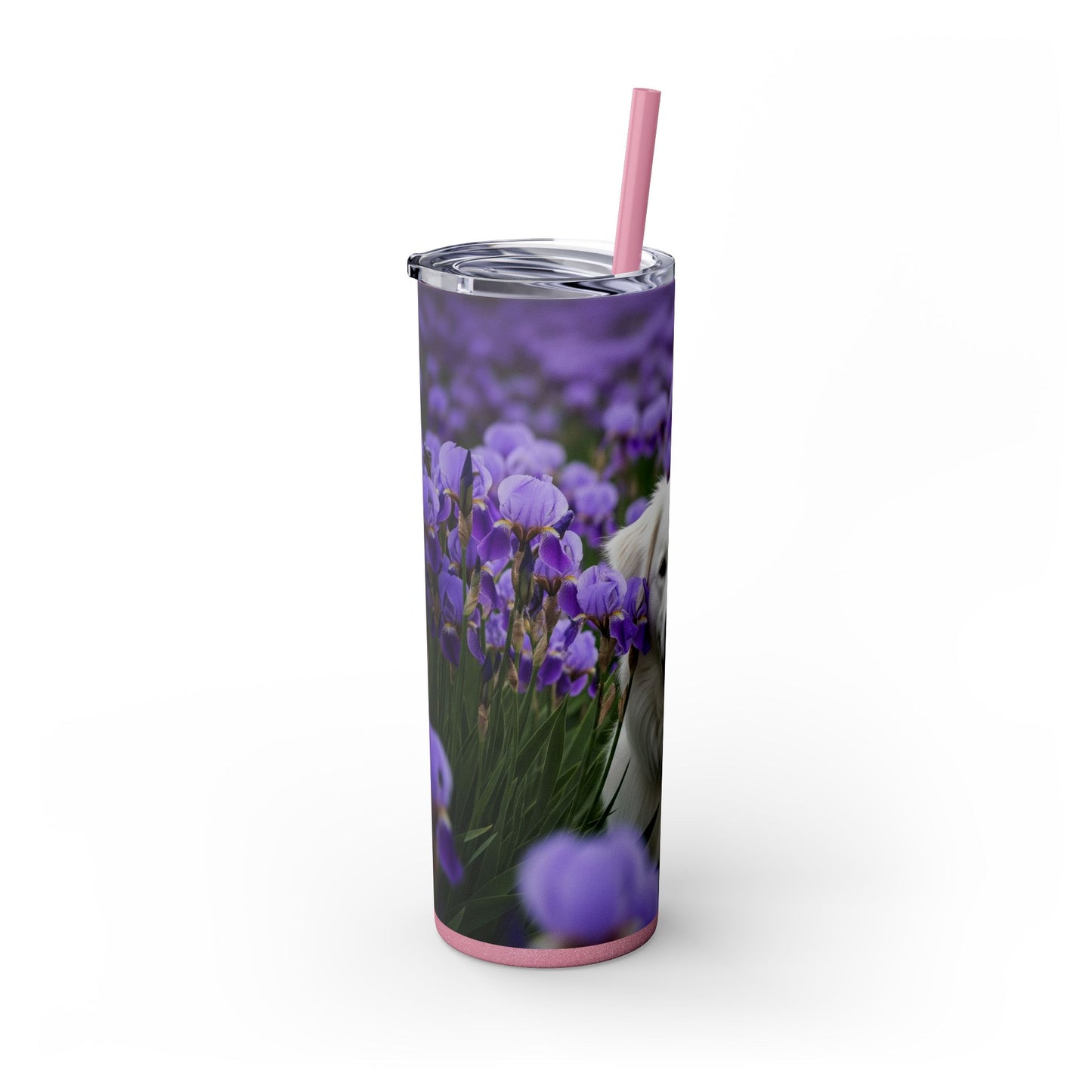 Skinny Tumbler with Straw – 20 oz Stainless Steel Cup