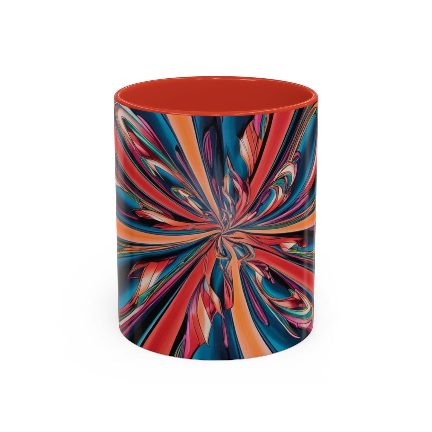 Optical Illusion Accent Mug – Ceramic Coffee Cup