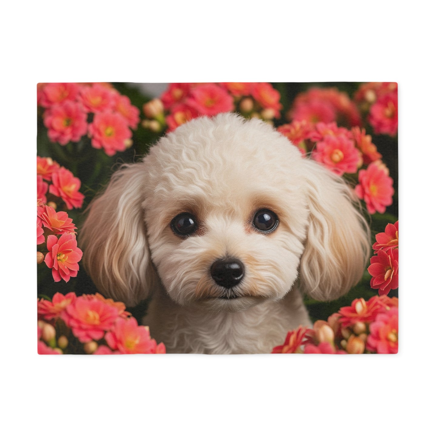 Miniature Poodle Sweatshirt Blanket