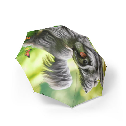 Skye Terrier Semi-Automatic Foldable Umbrella