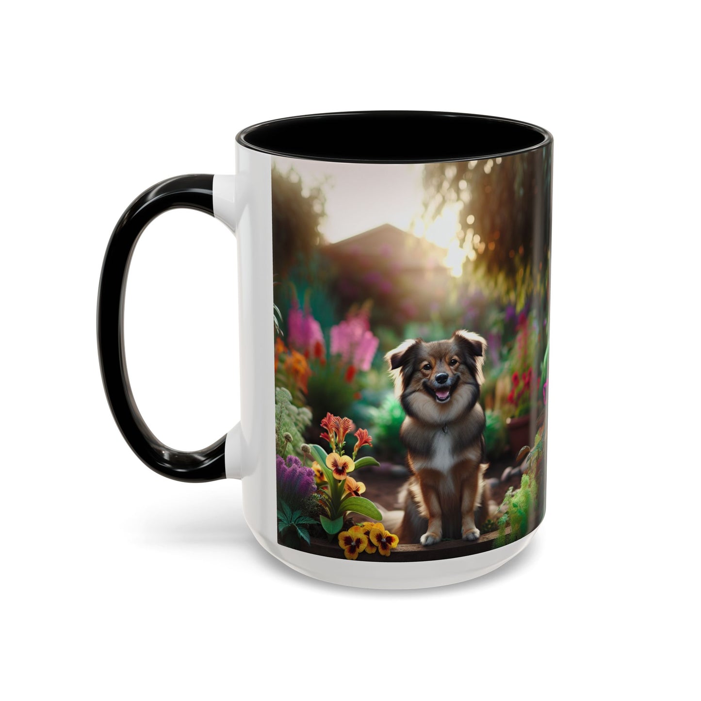 Taza de café con orquídea inca peruana: el regalo perfecto para los amantes de los perros.