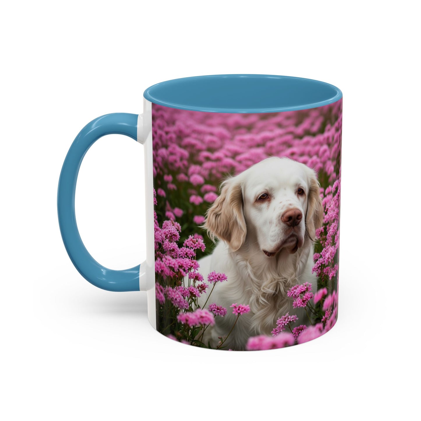 Clumber Spaniel Accent Coffee Mug - Perfect Gift for Dog Lovers