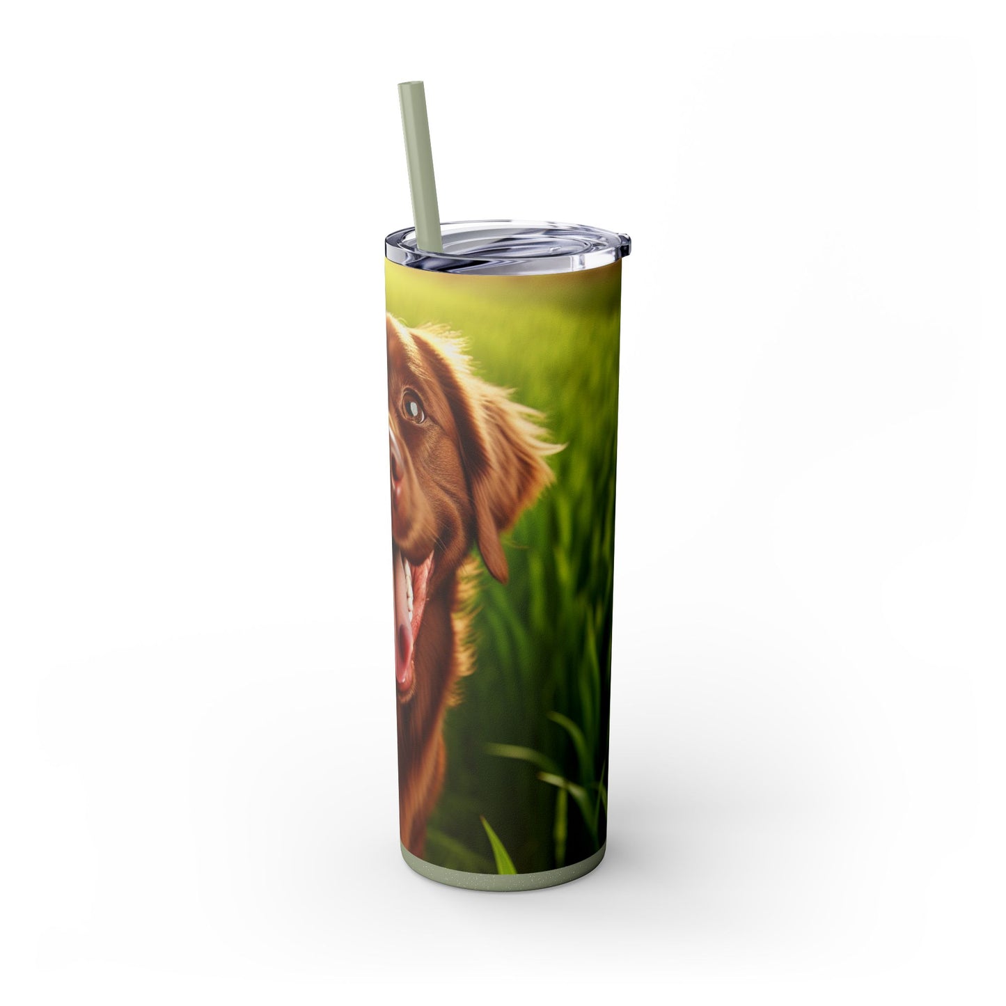 Gobelet isotherme Chesapeake Bay Retriever avec paille, 590 ml
