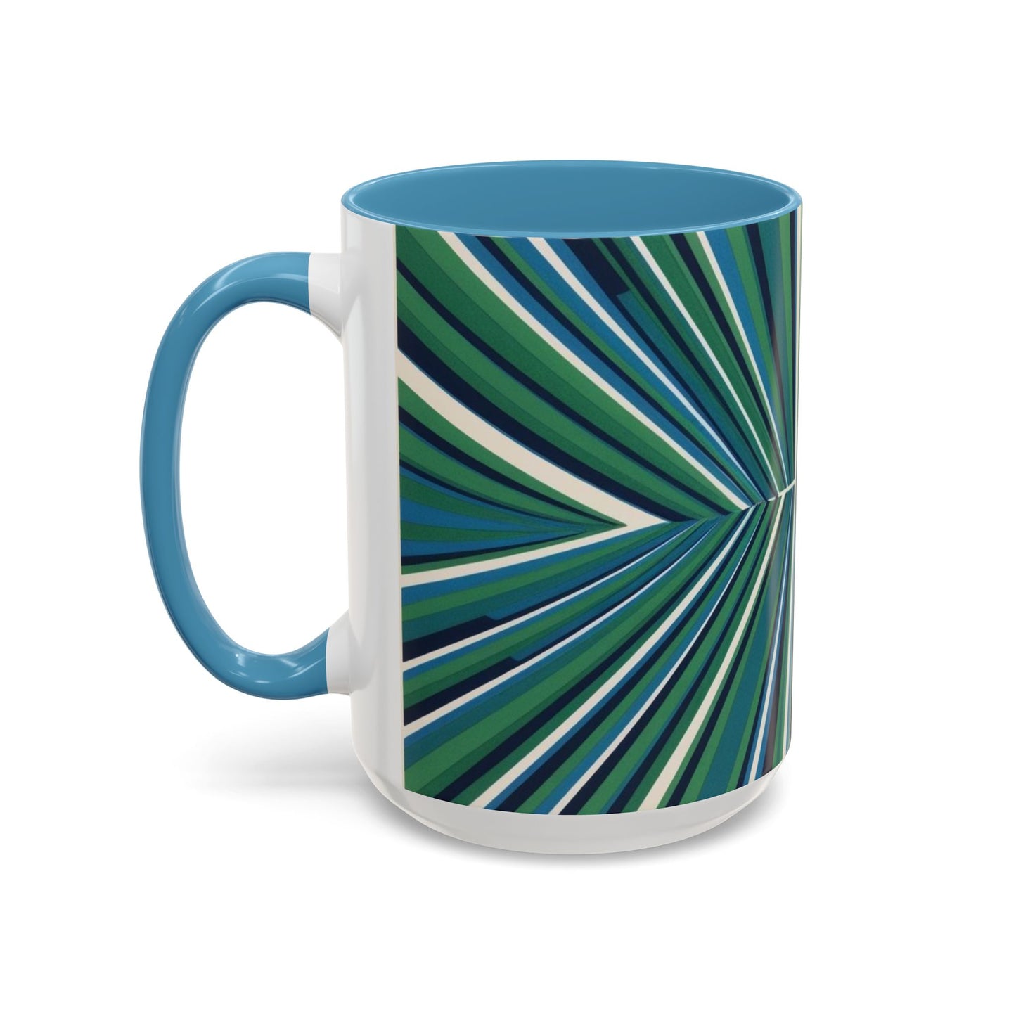 Optical Illusion Accent Mug – Ceramic Coffee Cup