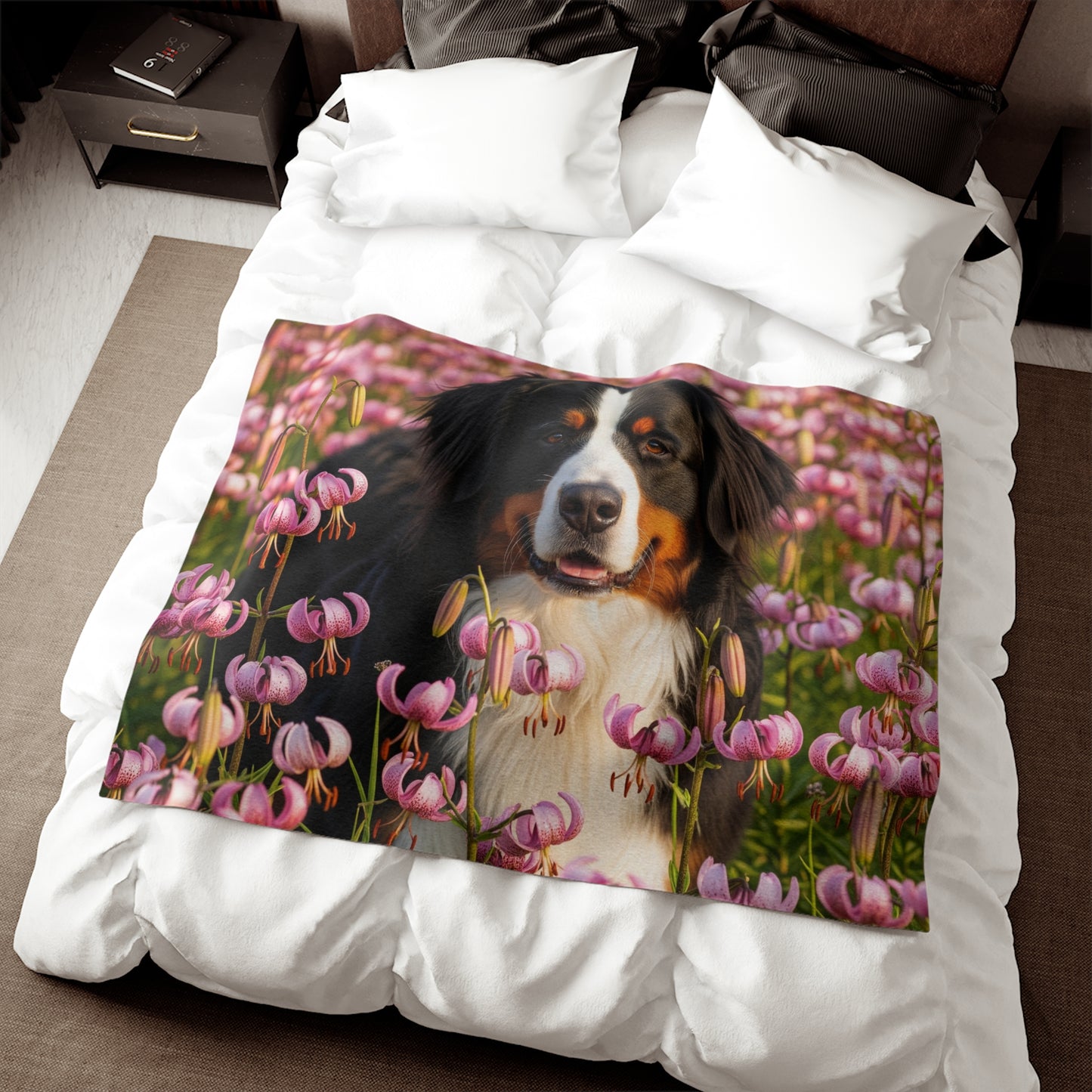 Bernese Mountain Dog Sweatshirt Blanket