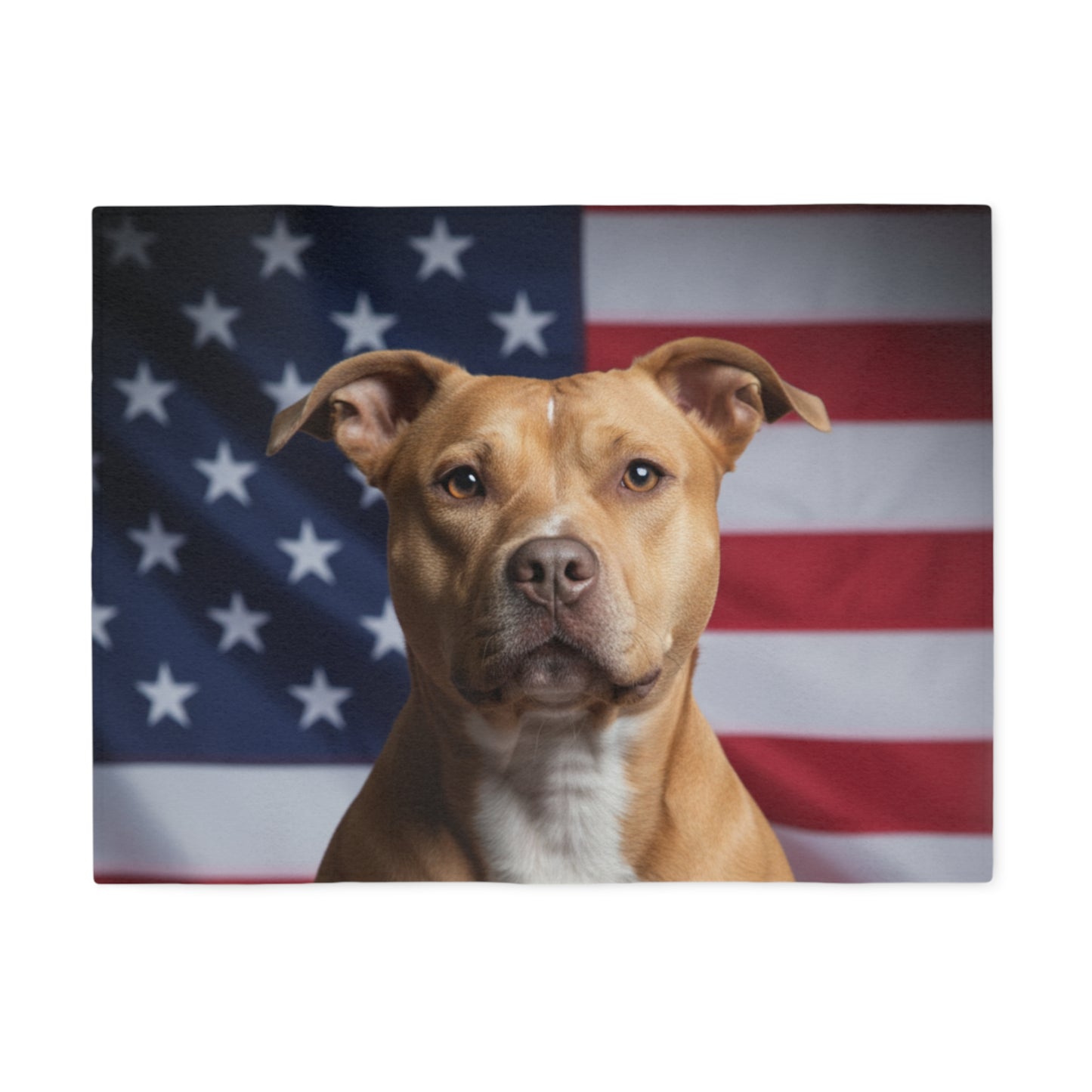 American Pit Bull Terrier Patriotic Blanket