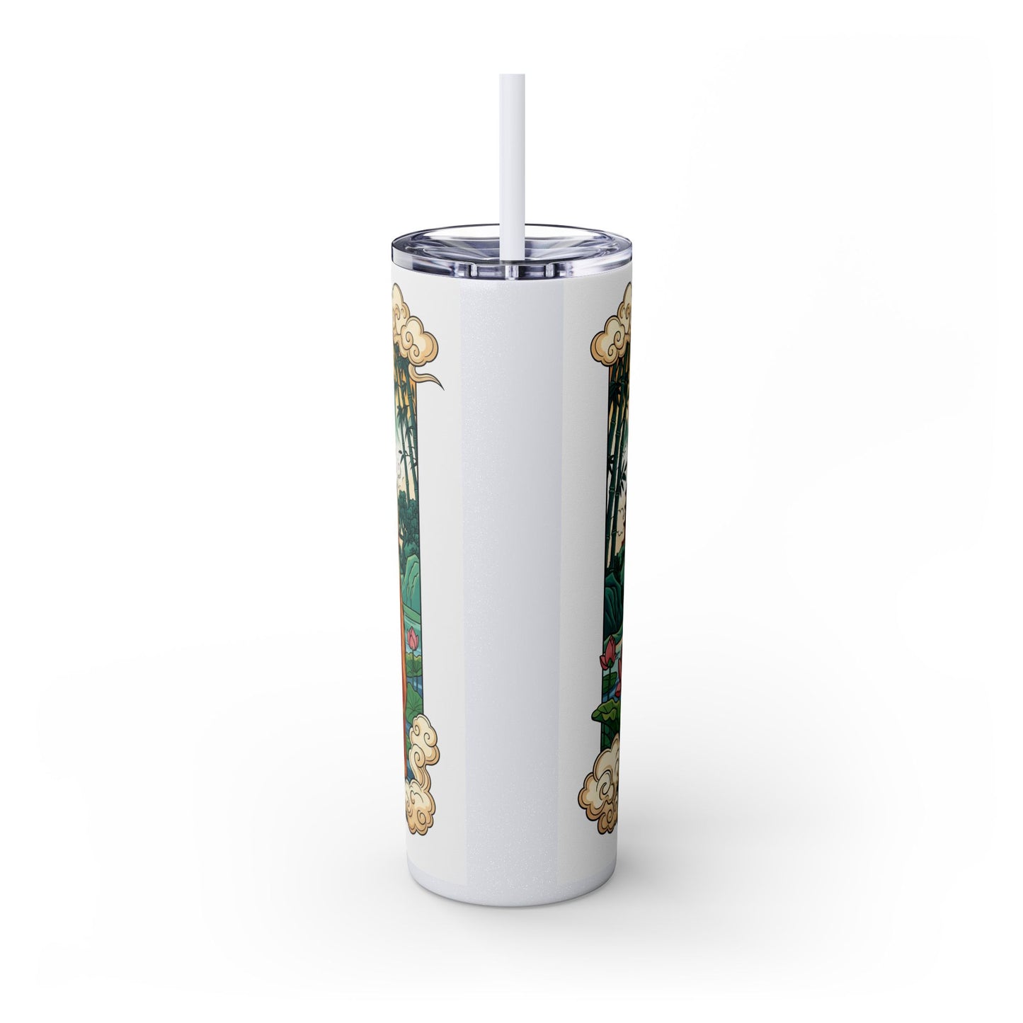 Skinny Tumbler with Straw – 20 oz Stainless Steel Cup