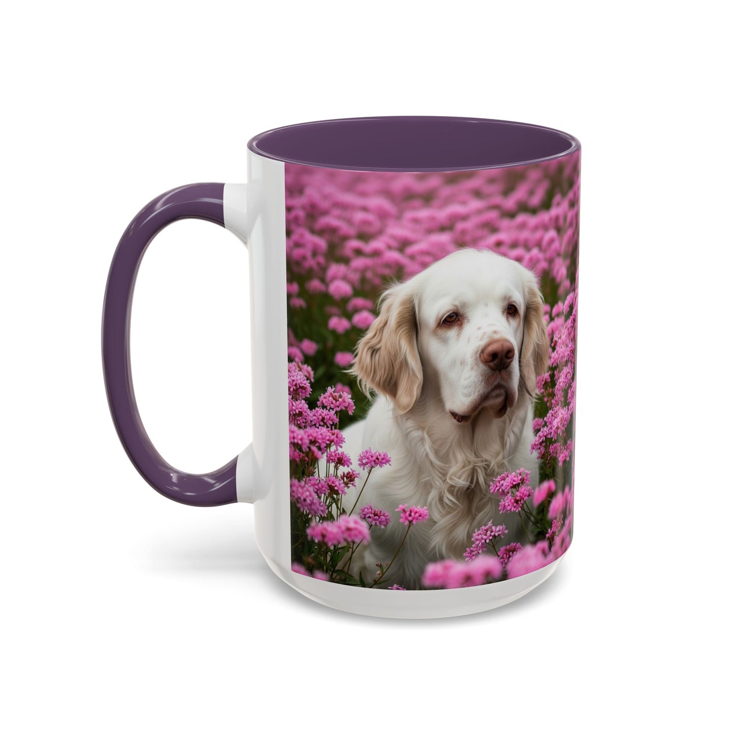 Clumber Spaniel Accent Coffee Mug - Perfect Gift for Dog Lovers