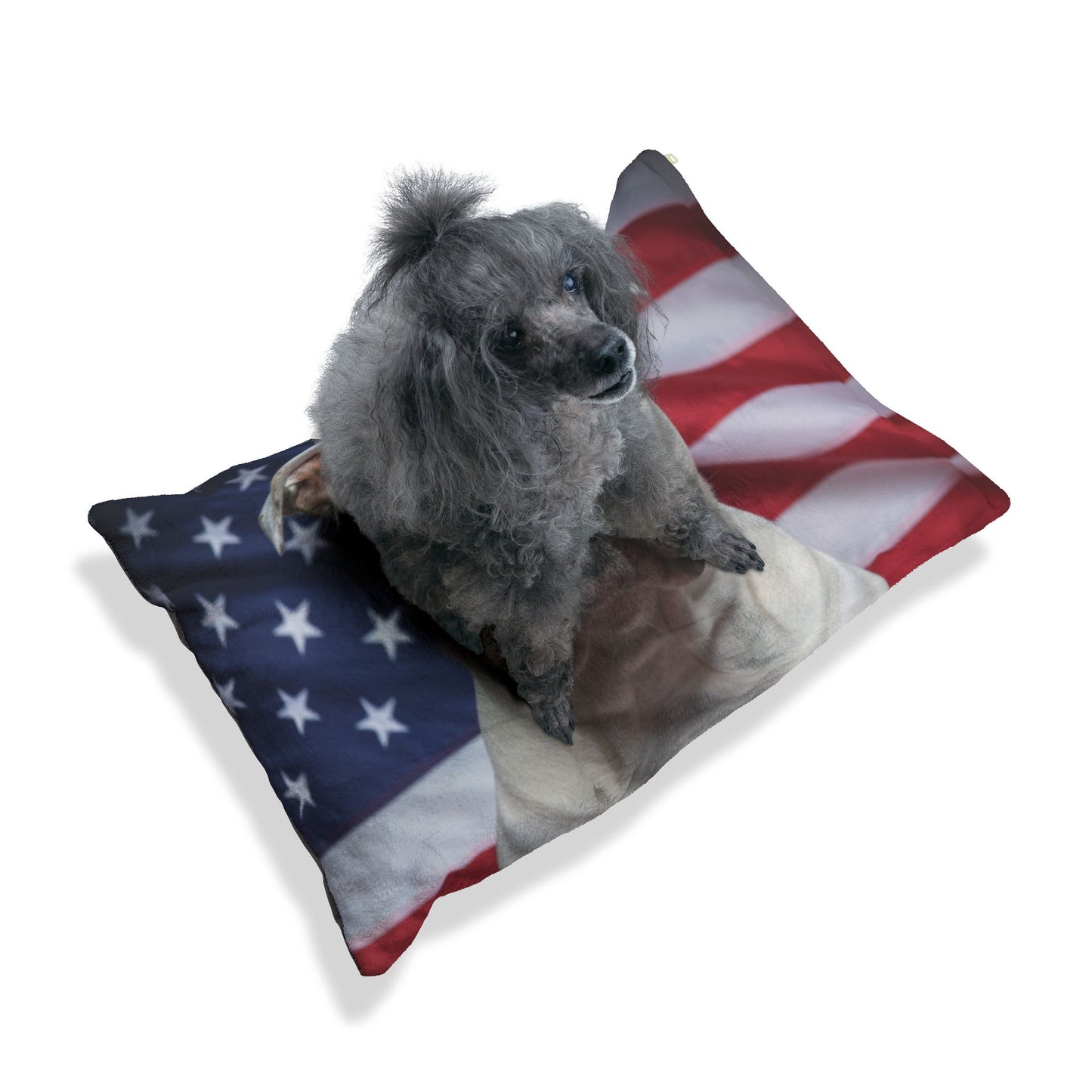 American Bulldog Patriotic Pet Bed